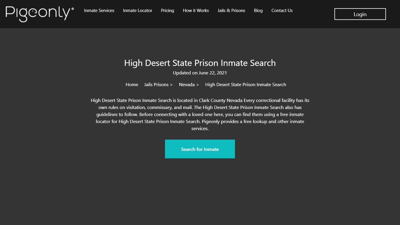 High Desert State Prison Inmate Search Lookup